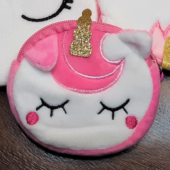 SALE NWOT Cute Plush Unicorn Bag Tag - Picture 3 of 6